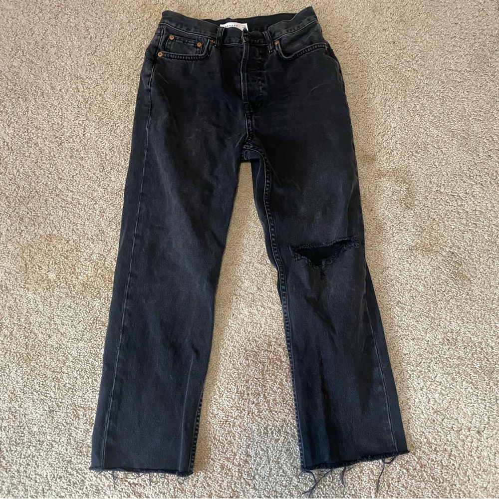 Black Topshop Baggy Dad Jeans